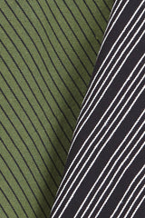 Tea Towels Canvas Green and Black, Set of 2