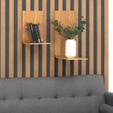 Wall Shelf Brera, Wood Floating Shelf