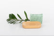 Handmade beech soap dish with draining slots
