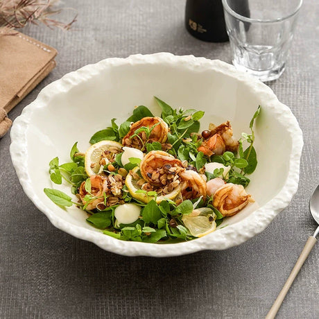 Stone Edge Ivory Porcelain Bowl