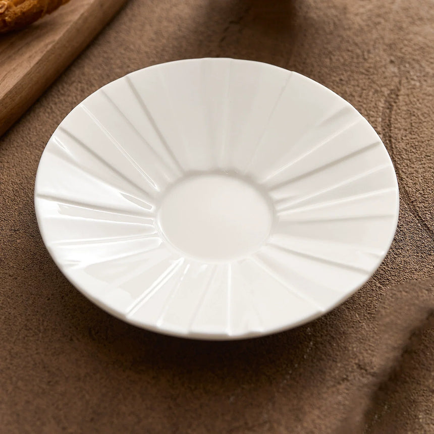 Origami Folded Porcelain Cup Set — Minimalist Tea & Coffee Collection