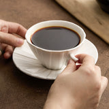 Origami Folded Porcelain Cup Set — Minimalist Tea & Coffee Collection