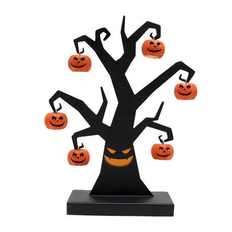 Iron Pumpkin Tree Figure, 16 cm