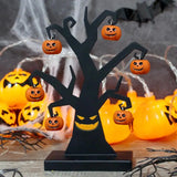Iron Pumpkin Tree Figure, 16 cm