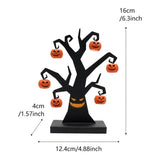 Iron Pumpkin Tree Figure, 16 cm