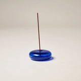 Glass vessel incense stick holder