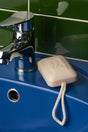 Handmade natural soap bar, jasmine, with hanging cord