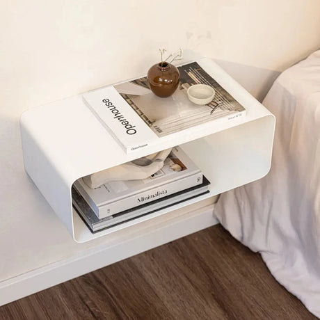 Wall-Mounted Bedside Table COMO – Floating Metal Nightstand