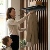 Wall Coat Rack Lyon – Shelf with Hooks