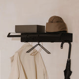 Wall Coat Rack Lyon – Shelf with Hooks