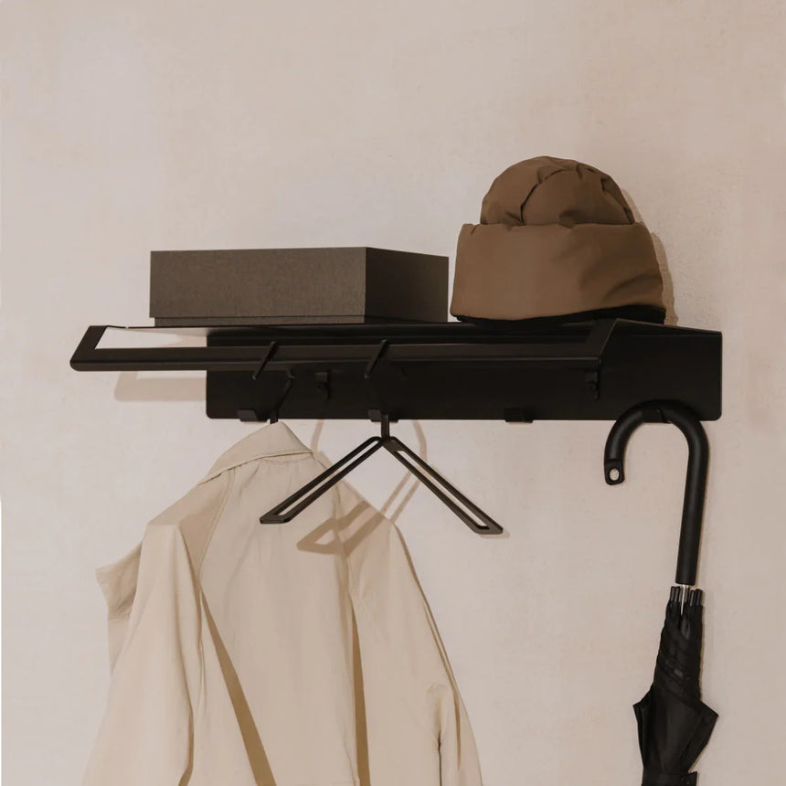 Wall Coat Rack Lyon – Shelf with Hooks