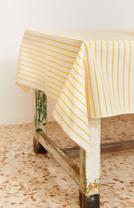 Tablecloth Chain Pattern Yellow