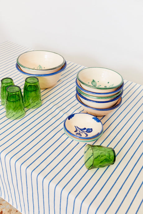 Tablecloth Chain Pattern Blue