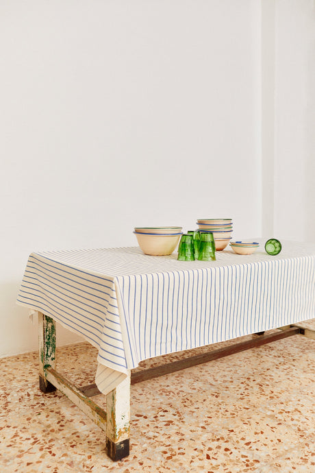 Tablecloth Chain Pattern Blue