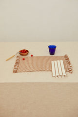 Placemats Birdseye Caramel, Set of 2
