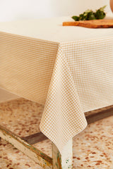 Tablecloth Vichy Check Beige
