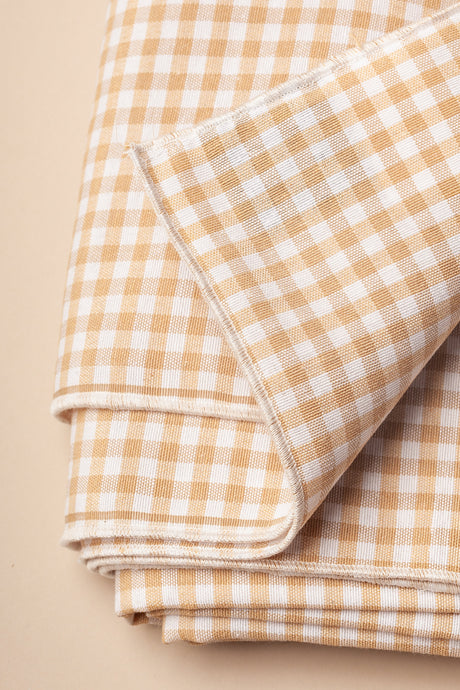Tablecloth Vichy Check Beige
