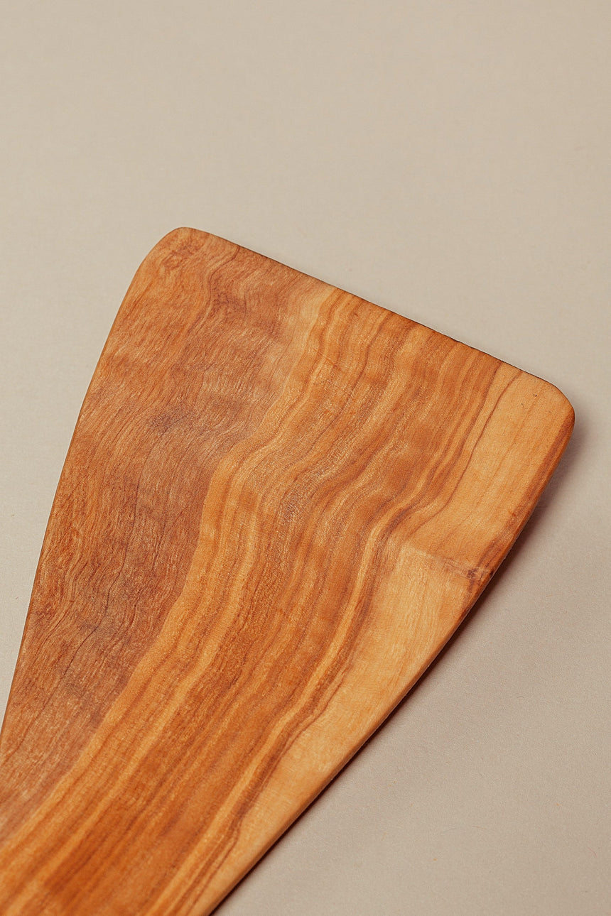 Curved Spatula Olive Wood