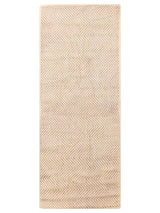 Natural jute runner with a herringbone weave