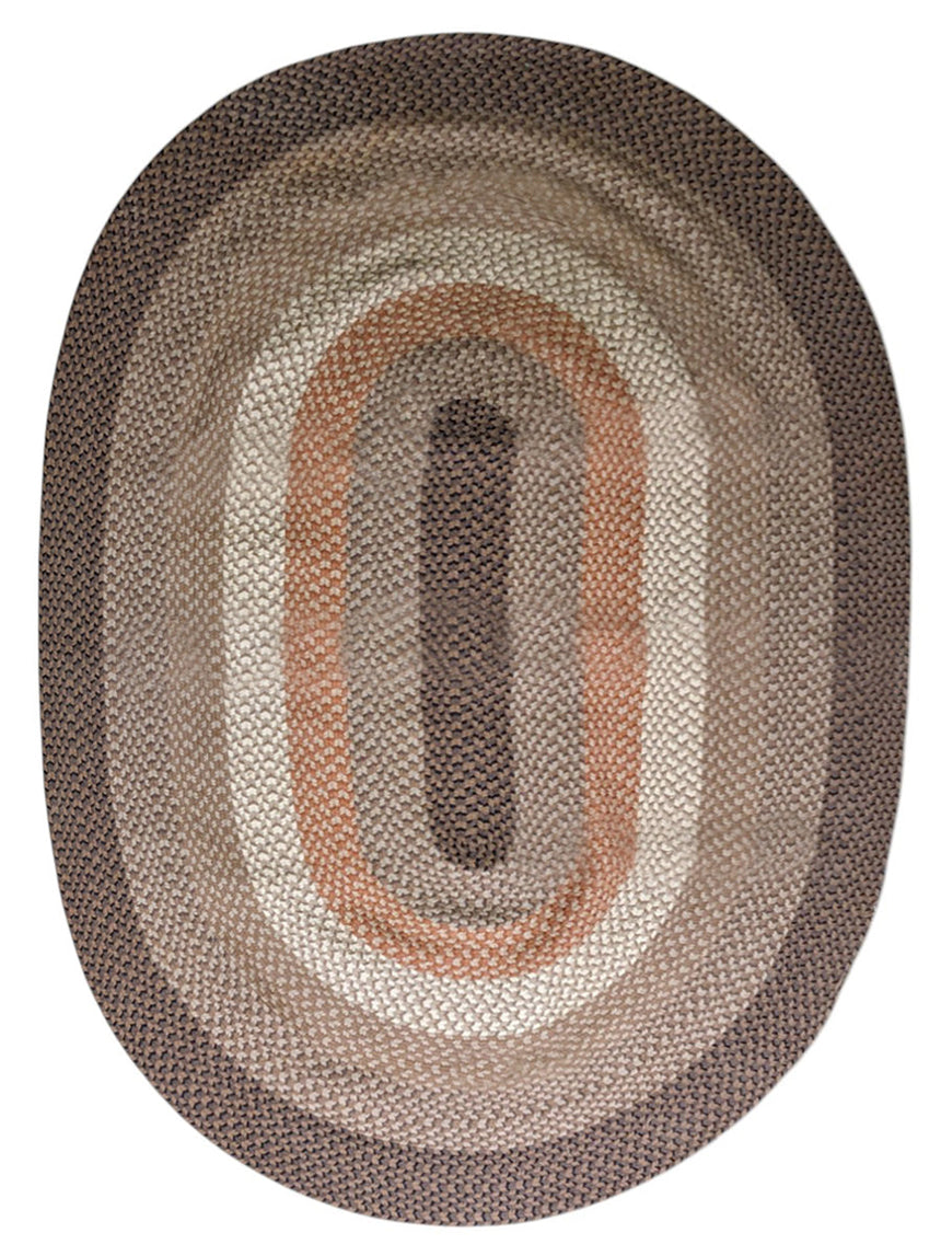 Braided Jute Oval Rug, 271 x 189 cm
