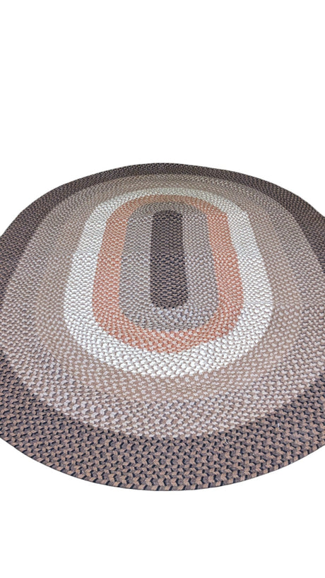 Braided Jute Oval Rug, 271 x 189 cm