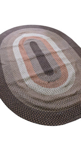 Braided Jute Oval Rug, 271 x 189 cm