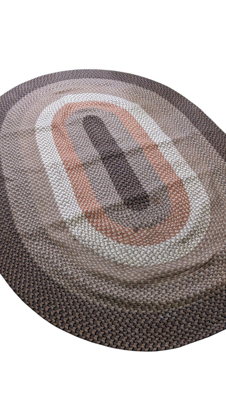 Braided Jute Oval Rug, 271 x 189 cm