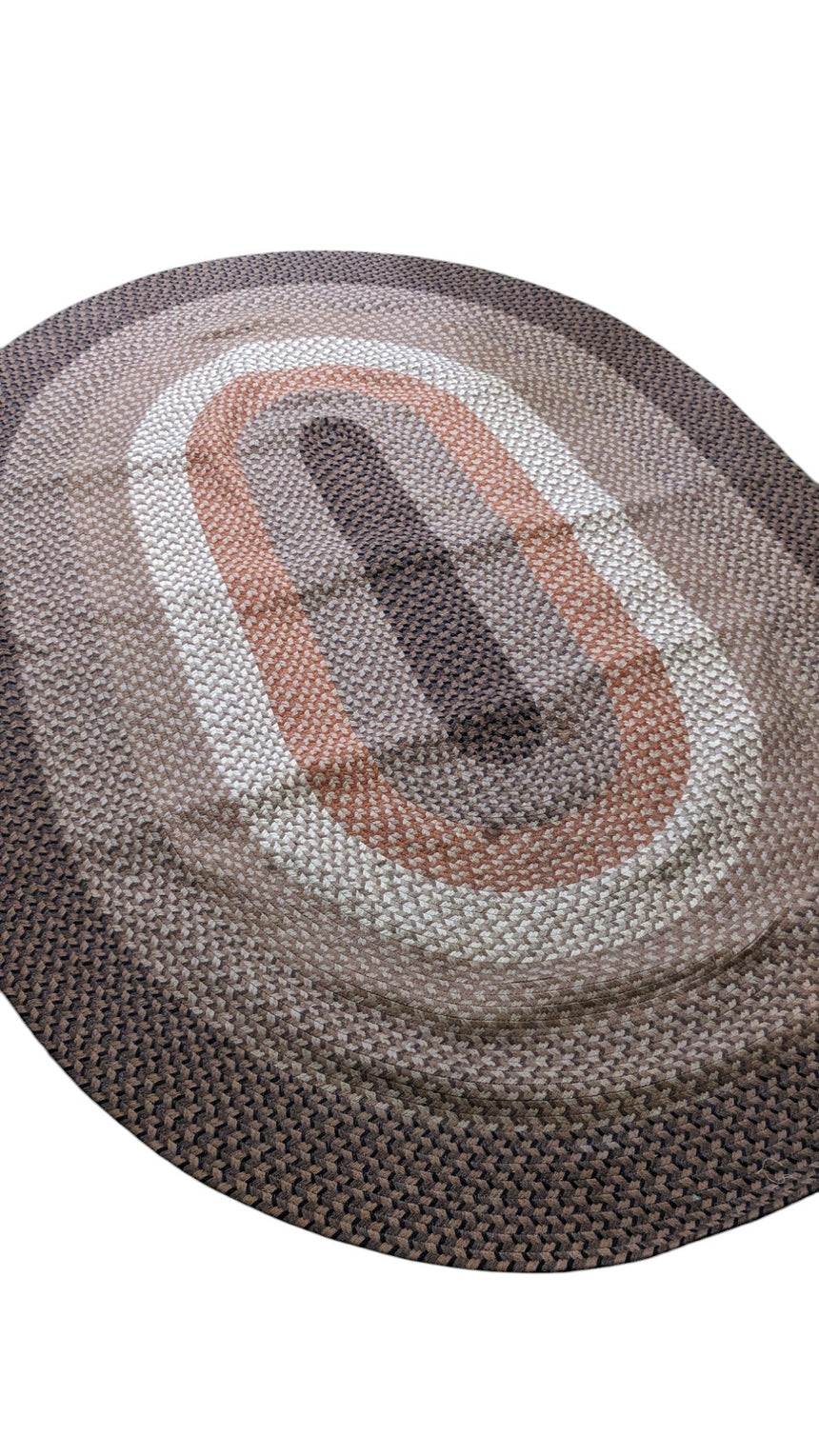 Braided Jute Oval Rug, 271 x 189 cm
