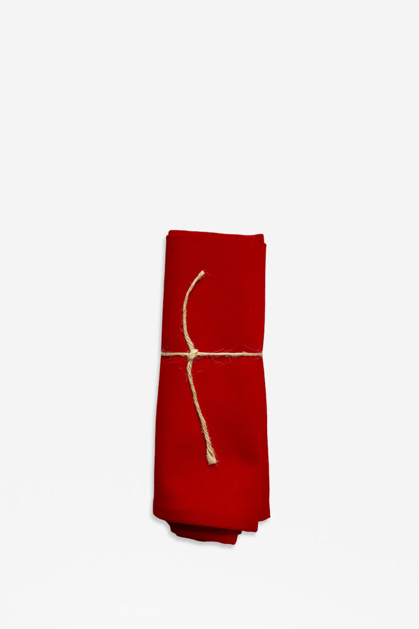Canvas Napkin, Red, Pack of 2