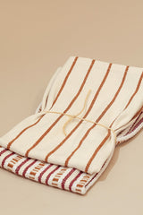 Tea Towels Chain Burgundy, Set of 2