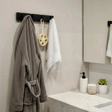 Wall Coat Rack Palermo, Black Metal