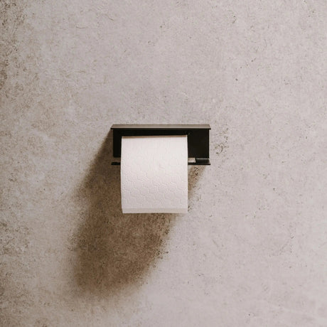 Toilet Roll Holder Berno with Shelf