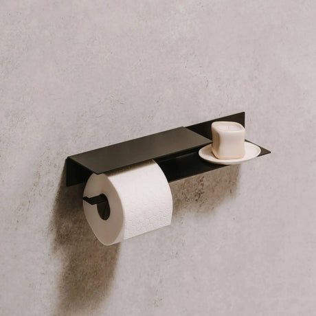 Toilet Roll Holder Berno with Shelf