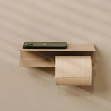 Toilet Roll Holder Berno with Shelf