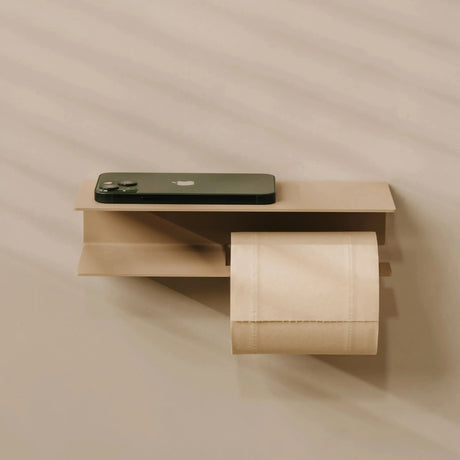 Toilet Roll Holder Berno with Shelf