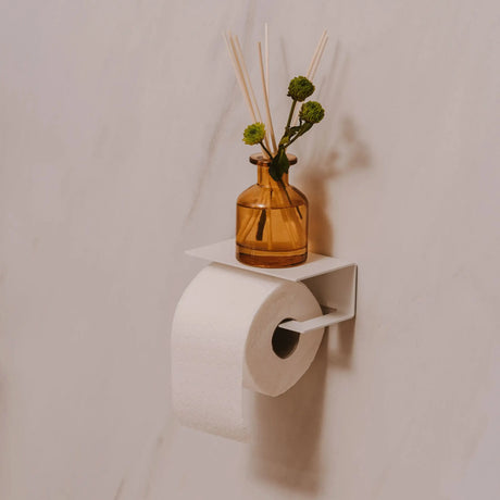 Toilet Roll Holder Berno with Shelf