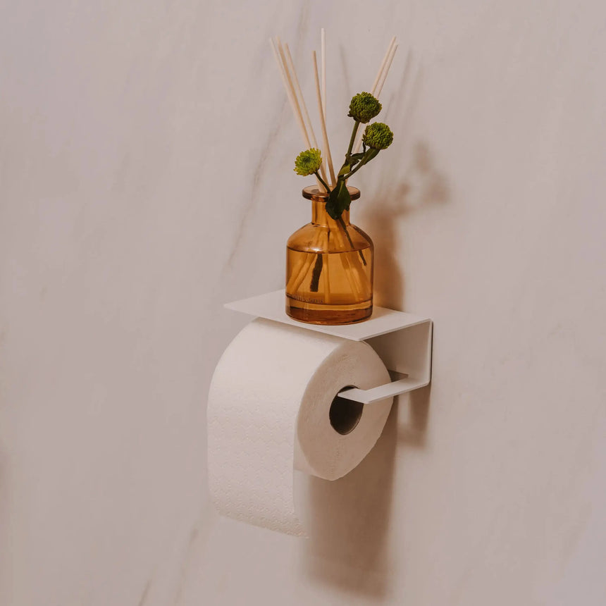 Toilet Roll Holder Berno with Shelf