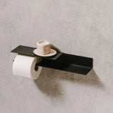 Toilet Roll Holder Berno with Shelf