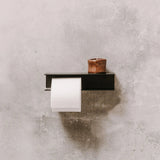 Toilet Roll Holder Berno with Shelf