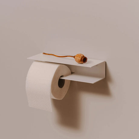 Toilet Roll Holder Berno with Shelf