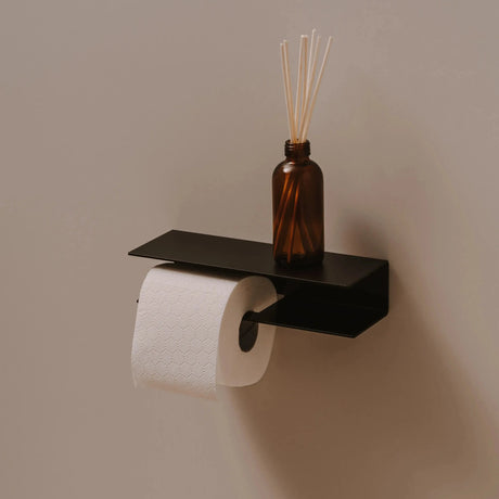 Toilet Roll Holder Berno with Shelf