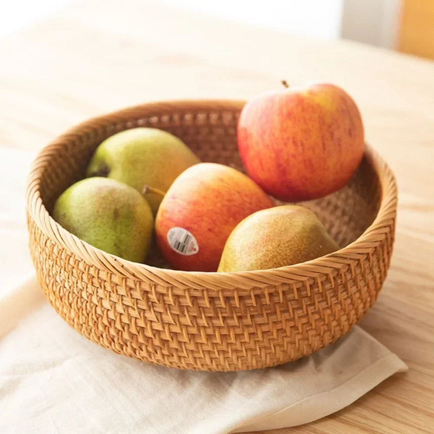 Rattan Storage Baskets, 3 Sizes, Brown