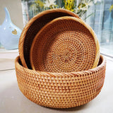 Rattan Storage Baskets, 3 Sizes, Brown