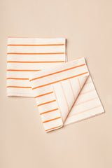 Napkins Chain Orange, Set of 2