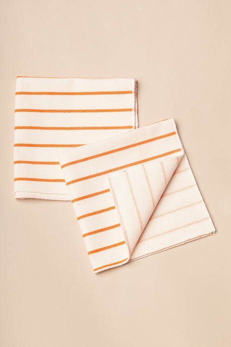 Napkins Chain Orange, Set of 2