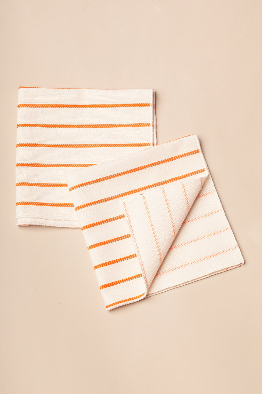 Napkins Chain Orange, Set of 2