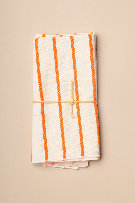 Napkins Chain Orange, Set of 2