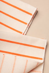 Napkins Chain Orange, Set of 2