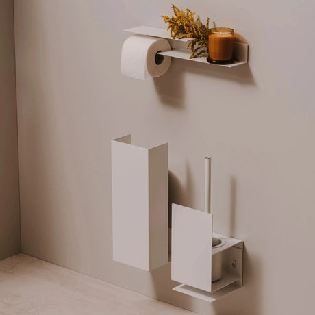 Toilet Roll Holder Berno with Shelf