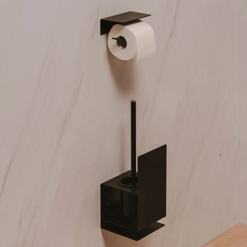 Toilet Roll Holder Berno with Shelf